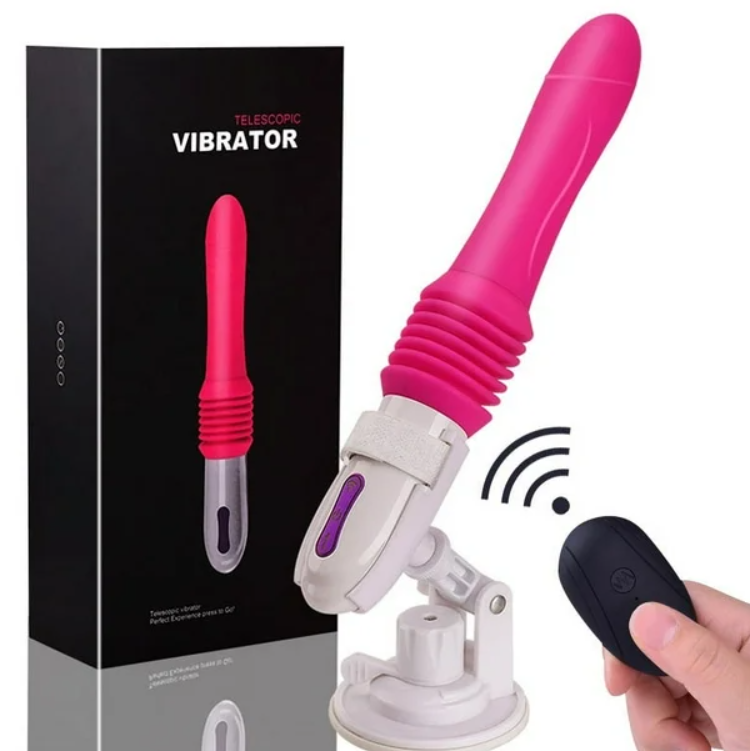 Vibrador Telescópico Pistola Dildo con Control Remoto(P366)