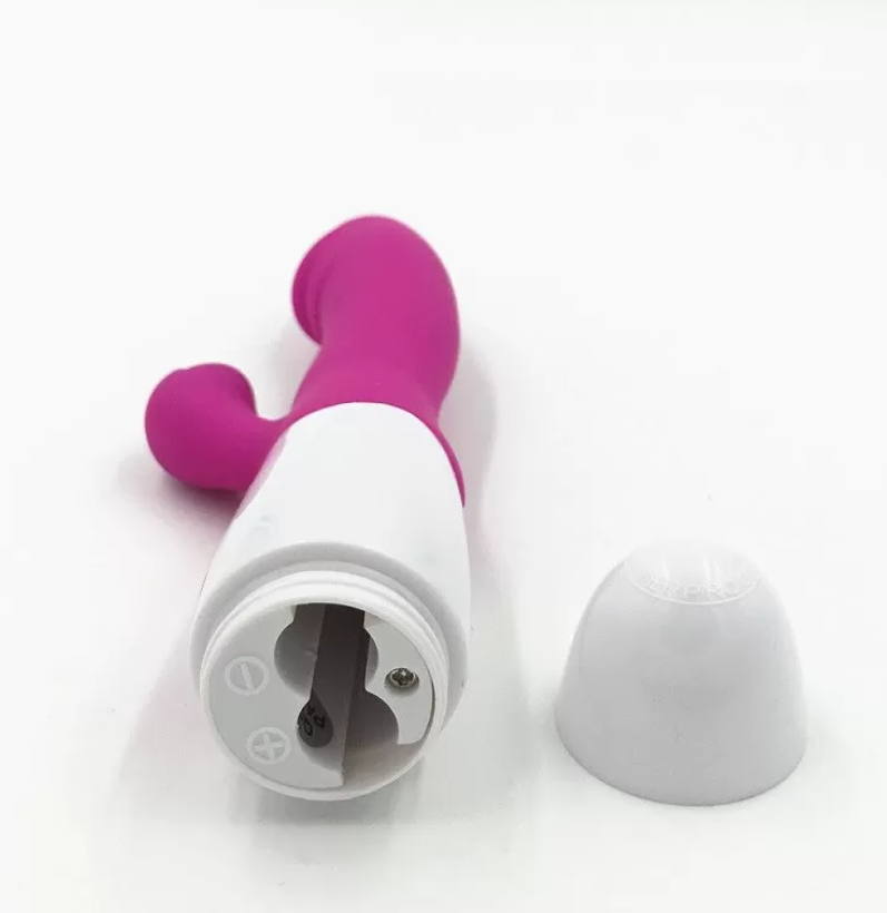 Vibrador Pretty Doble Estimulación 30 Vibraciones Pilas (367)
