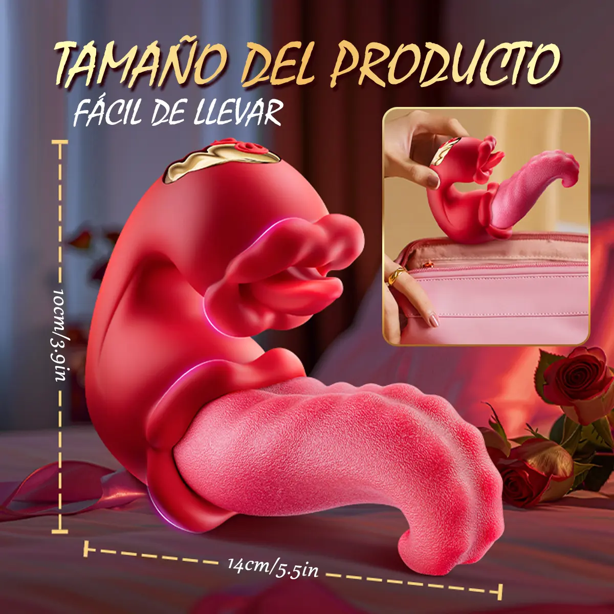 Vibrador Clítoris Estimulador Con Lengua Simulada ( 390)