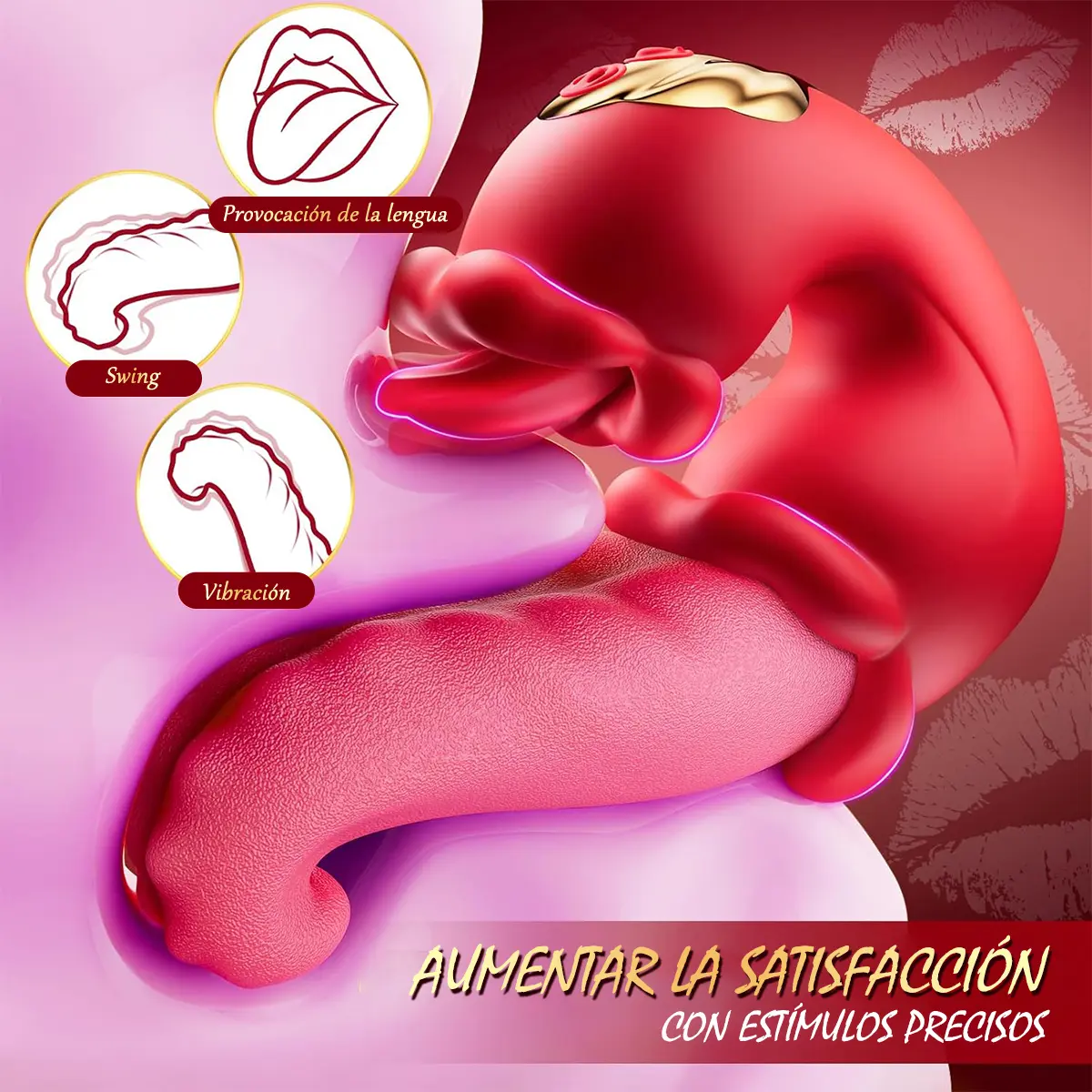 Vibrador Clítoris Estimulador Con Lengua Simulada ( 390)